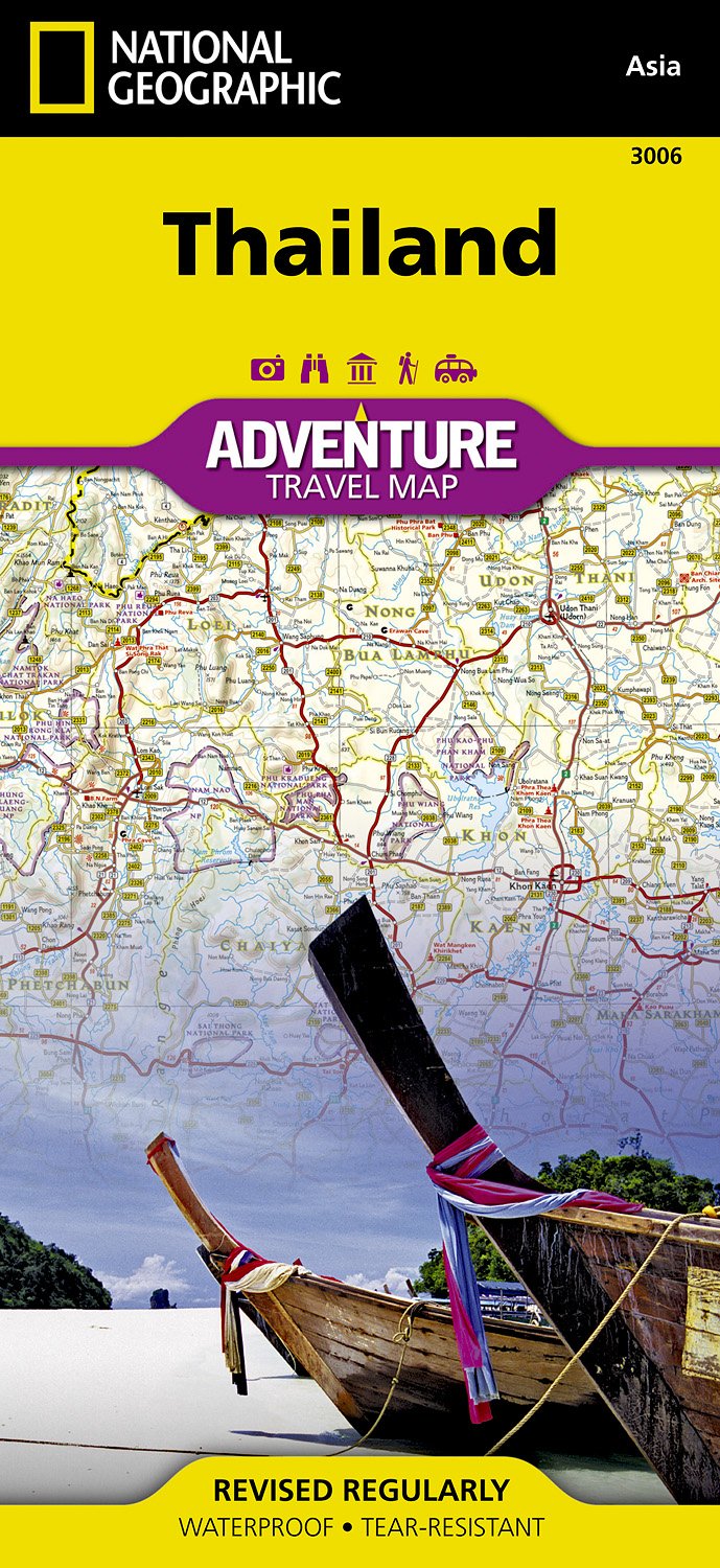 Online bestellen: Wegenkaart - landkaart 3006 Adventure Map Thailand | National Geographic