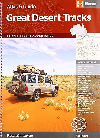 Online bestellen: Wegenatlas Australië - Great Desert Tracks Atlas & Guide | Hema Maps