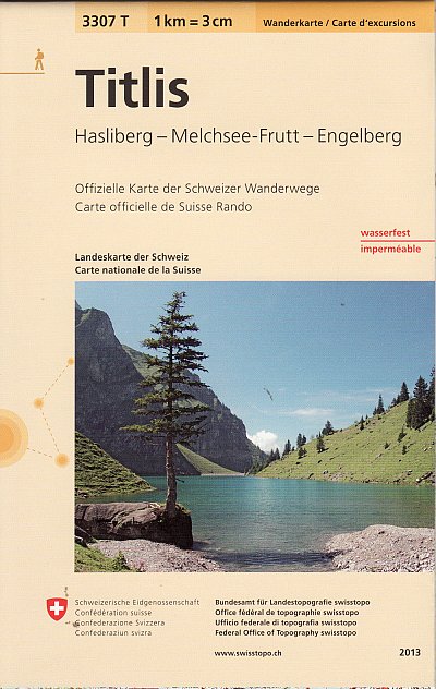Wandelkaart 3307T Titlis | Bundesamt fur Landestopographie Zwitserland |