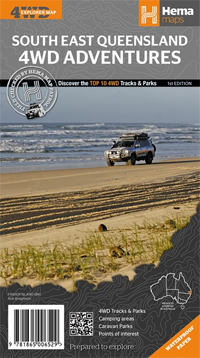 Wegenkaart - landkaart Hema South East Queensland 4WD Adventures | Hema maps | 