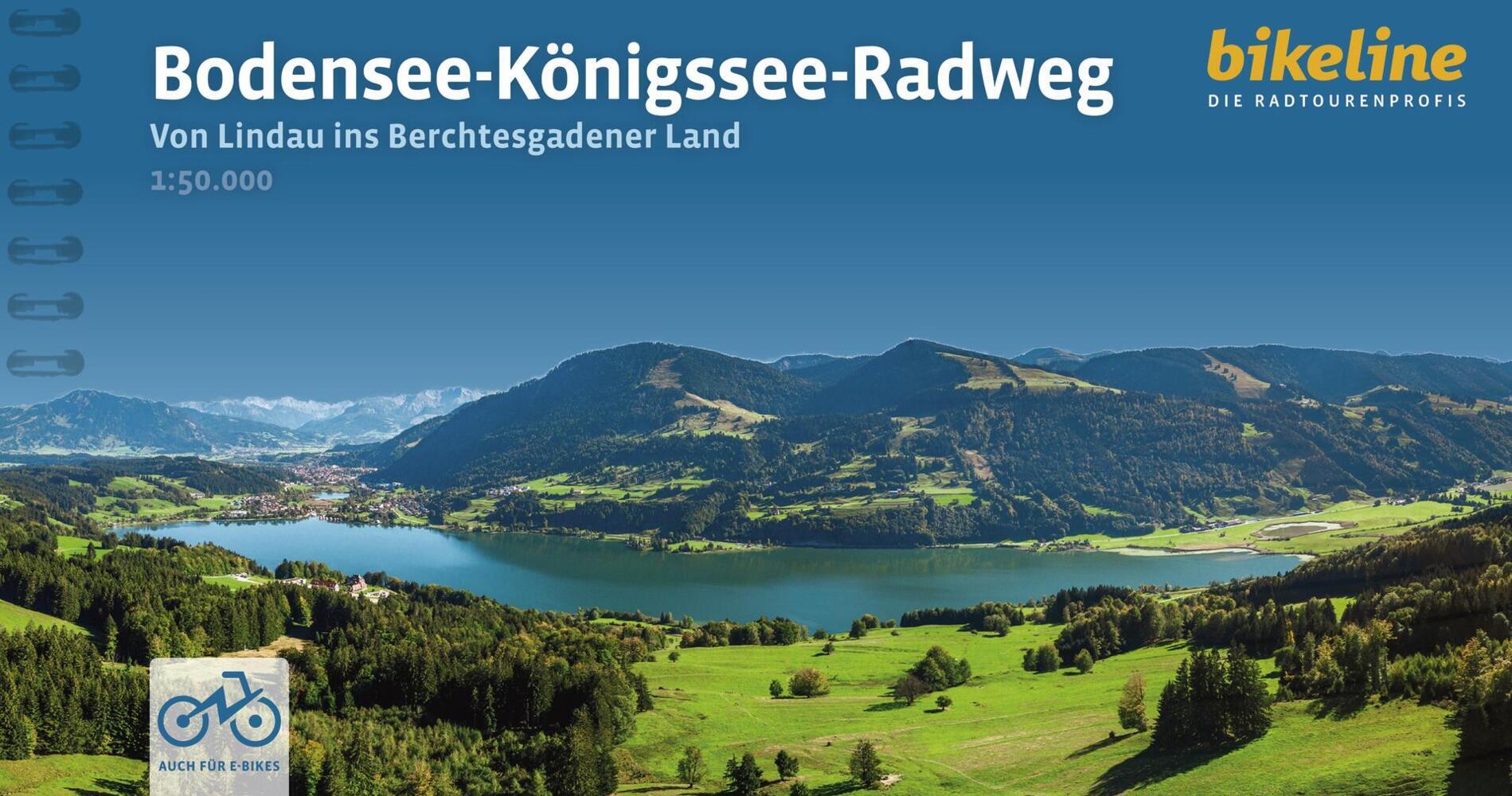 Online bestellen: Fietsgids Bikeline Bodensee - Konigssee - Radweg | Esterbauer