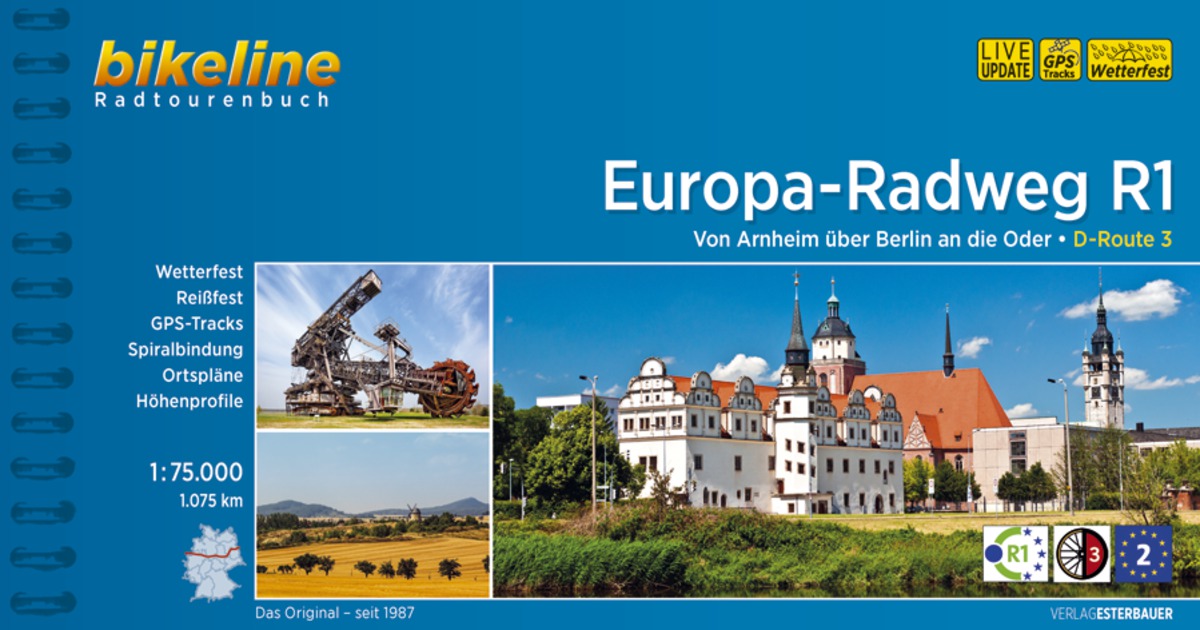 Online bestellen: Fietsgids Bikeline Europa radweg R1 | Esterbauer