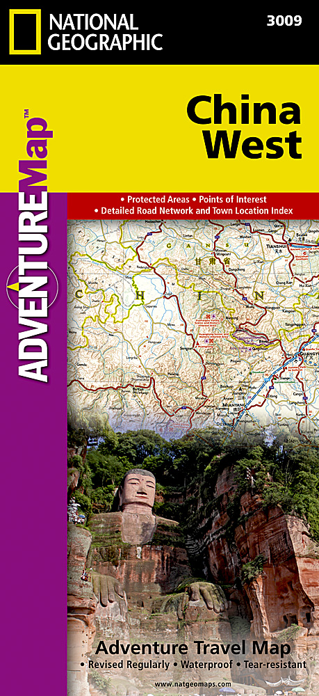 Wegenkaart – landkaart 3009 Adventure Map China West | National Geographic