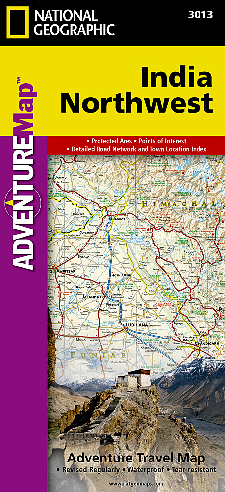Wegenkaart - landkaart 3013 Adventure Map India Northwest - Noordwest