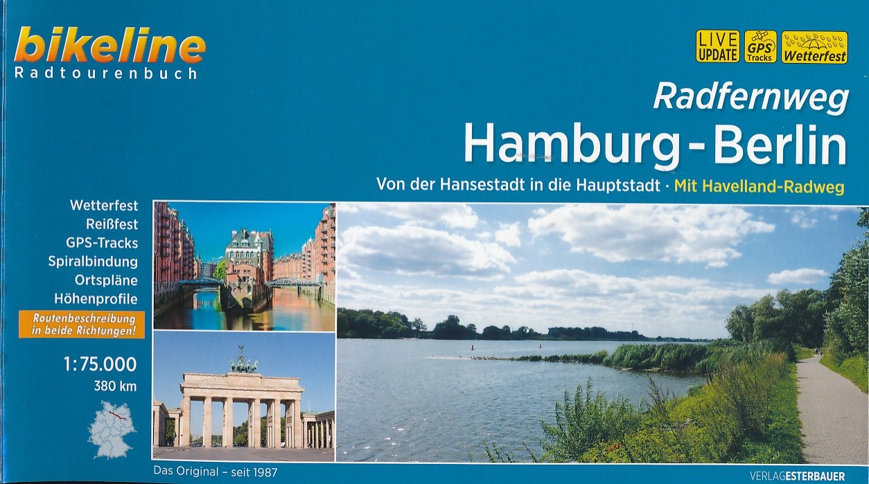 Online bestellen: Fietsgids Bikeline Radfernweg Hamburg - Berlin (Berlijn) | Esterbauer