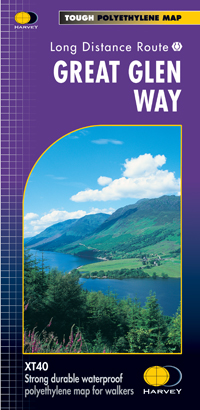 Online bestellen: Wandelkaart Great Glen Way | Harvey Maps