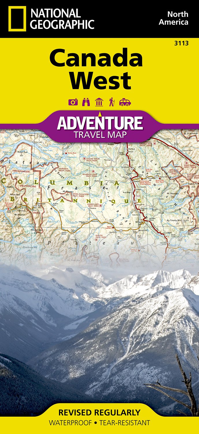 Online bestellen: Wegenkaart - landkaart 3113 Adventure Map Canada West | National Geographic