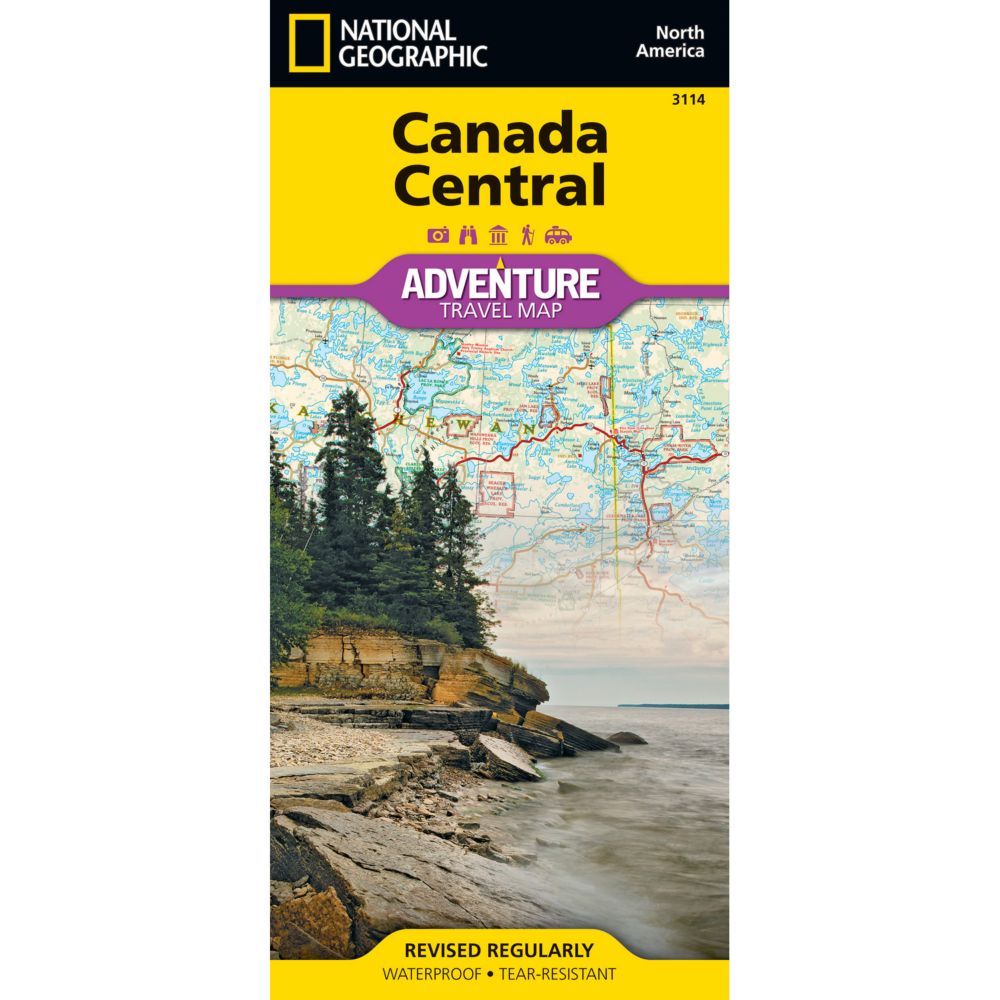 Wegenkaart - landkaart 3114 Canada Central | National Geographic | 