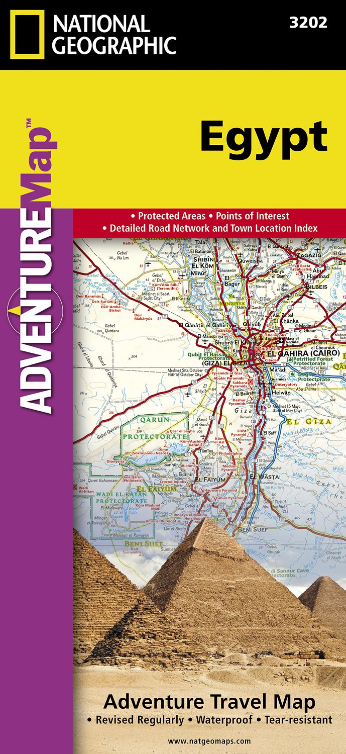 Online bestellen: Wegenkaart - landkaart 3202 Adventure Map Egypt - Egypte | National Geographic
