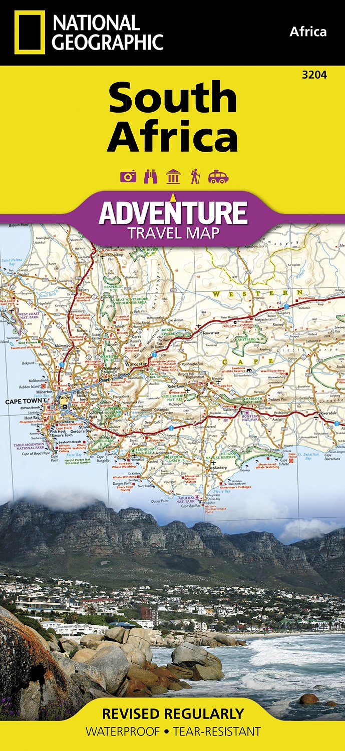 Online bestellen: Wegenkaart - landkaart 3204 Adventure Map South Africa - Zuid Afrika | National Geographic