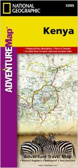 Wegenkaart - Landkaart 3205 Kenya - Kenia| National Geographic | 