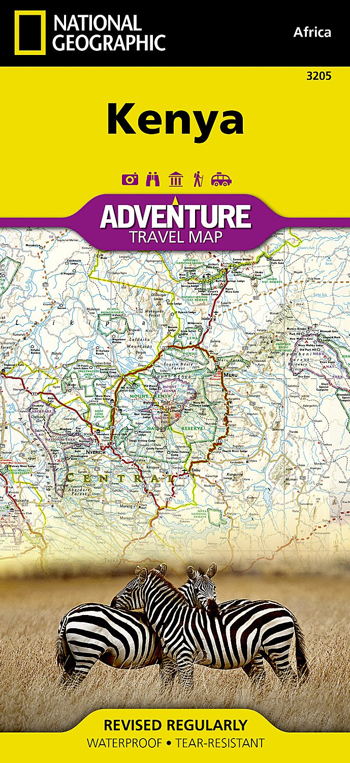 Online bestellen: Wegenkaart - landkaart 3205 Adventure Map Kenya - Kenia | National Geographic