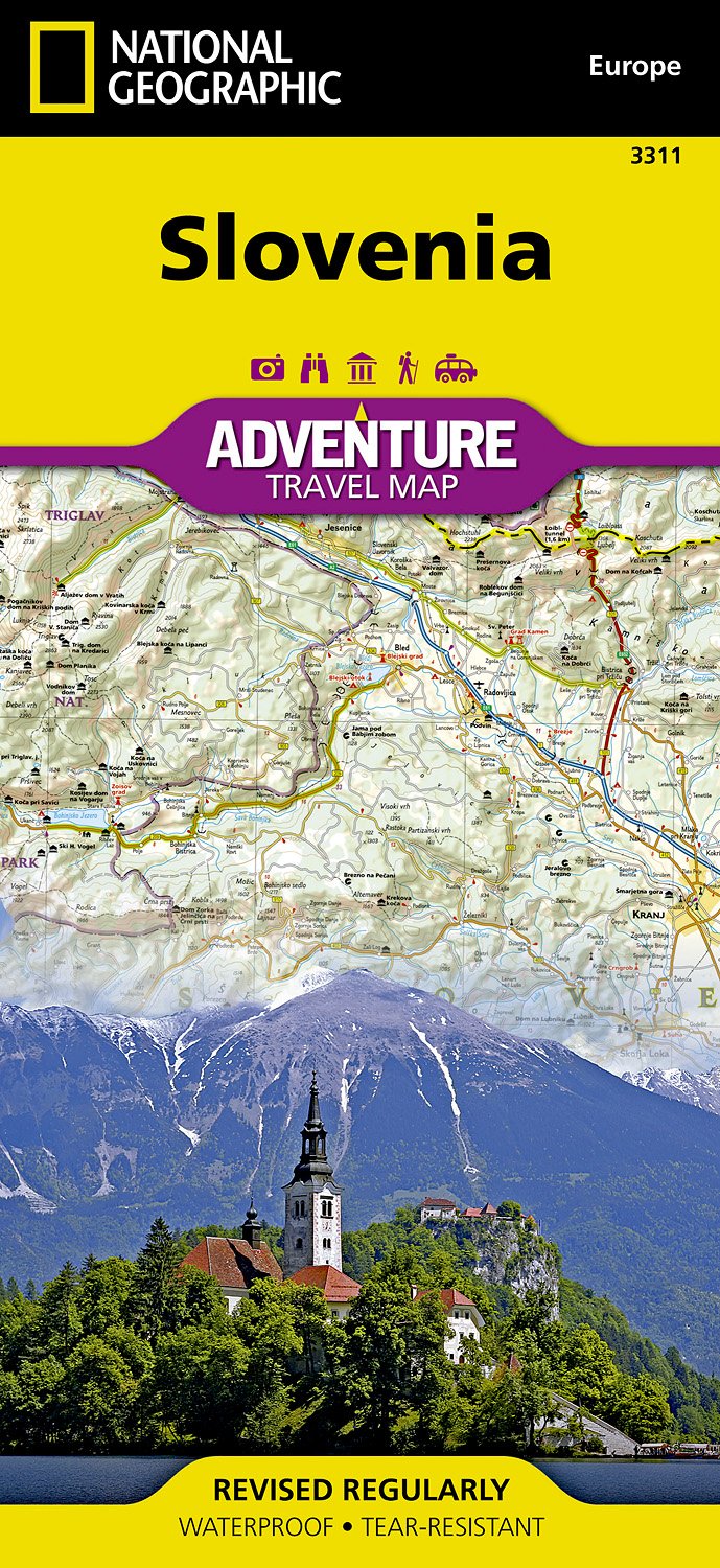 Online bestellen: Wegenkaart - landkaart 3311 Adventure Map Slovenia - Slovenië | National Geographic