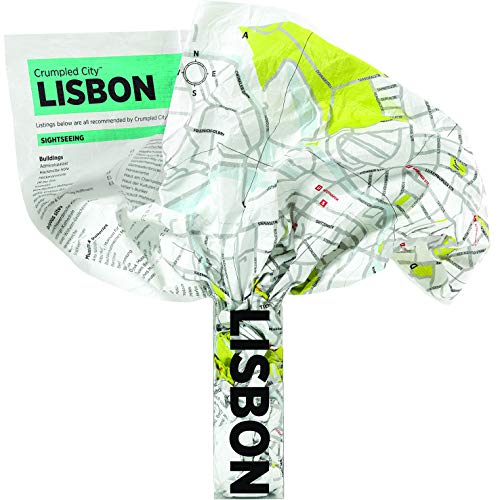 Online bestellen: Stadsplattegrond Crumpled City Maps Lisbon - Lissabon | Palomar