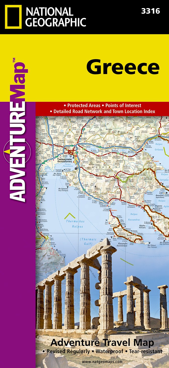Online bestellen: Wegenkaart - landkaart 3316 Adventure Map Greece - Griekenland | National Geographic