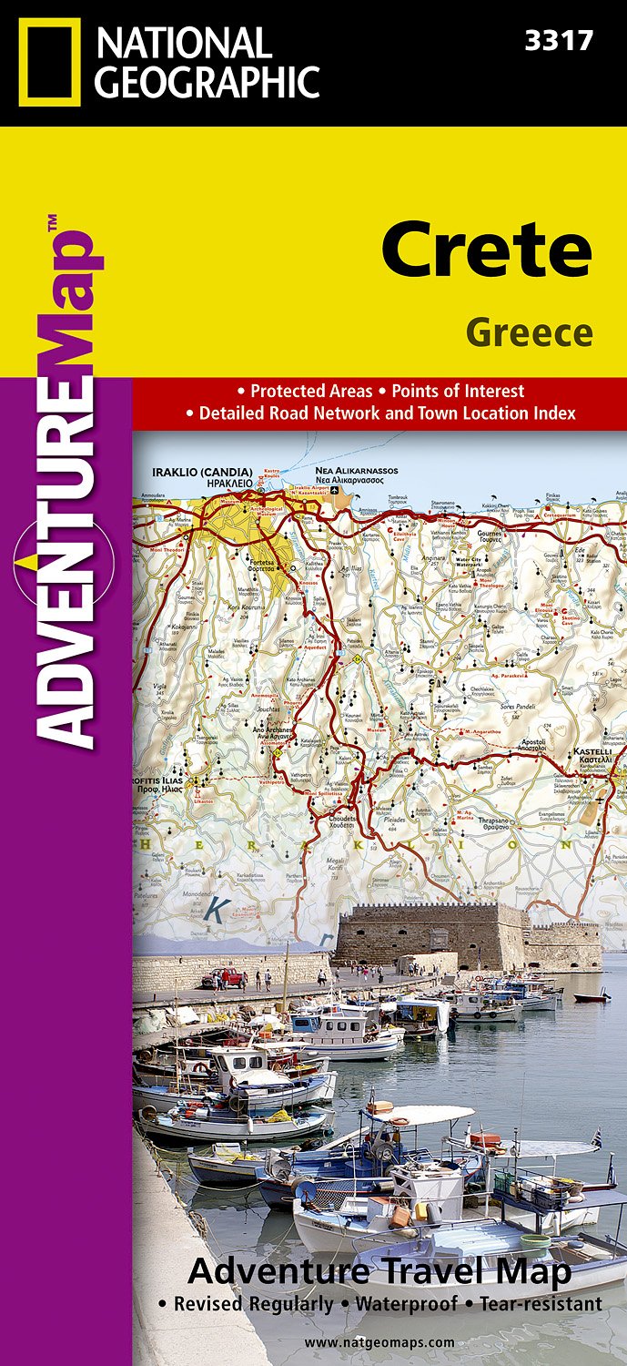 Online bestellen: Wegenkaart - landkaart 3317 Adventure Map Crete - Kreta | National Geographic