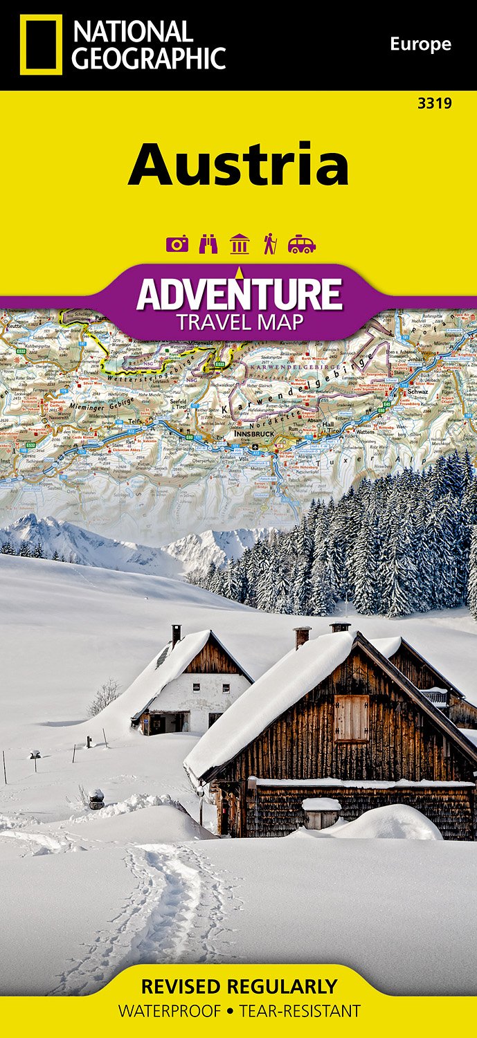 Online bestellen: Wegenkaart - landkaart 3319 Adventure Map Austria - Oostenrijk | National Geographic