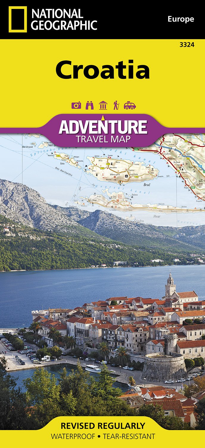 Online bestellen: Wegenkaart - landkaart 3324 Adventure Map Croatia - Kroatië | National Geographic