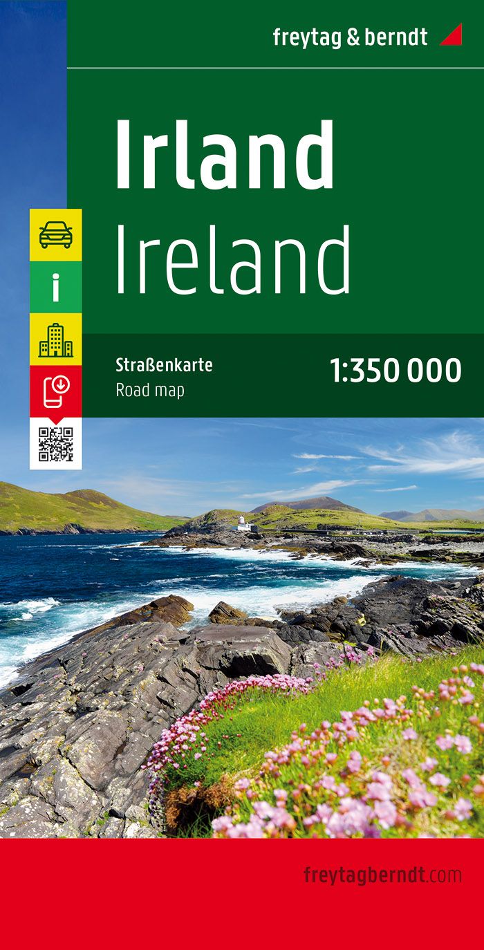Online bestellen: Wegenkaart - landkaart Ierland | Freytag & Berndt