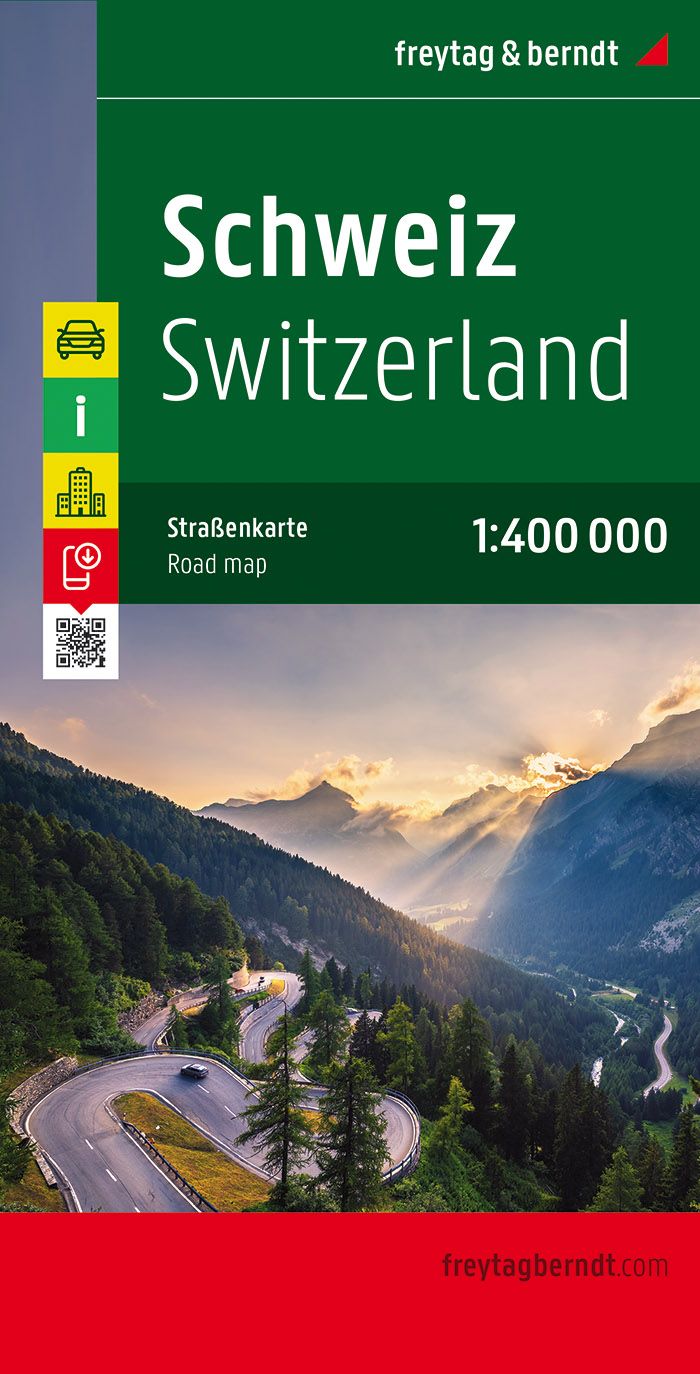Online bestellen: Wegenkaart - landkaart Zwitserland | Freytag & Berndt