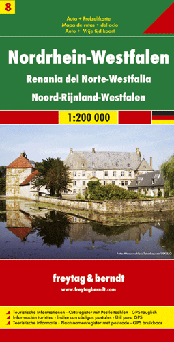 Online bestellen: Wegenkaart - landkaart 08 Nordrhein Westfalen | Freytag & Berndt
