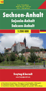 Online bestellen: Wegenkaart - landkaart 10 Sachsen-Anhalt | Freytag & Berndt