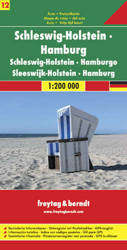 Wegenkaart  - landkaart 12 Schleswig - Holstein - Hamburg | Freytag &amp; Berndt | 