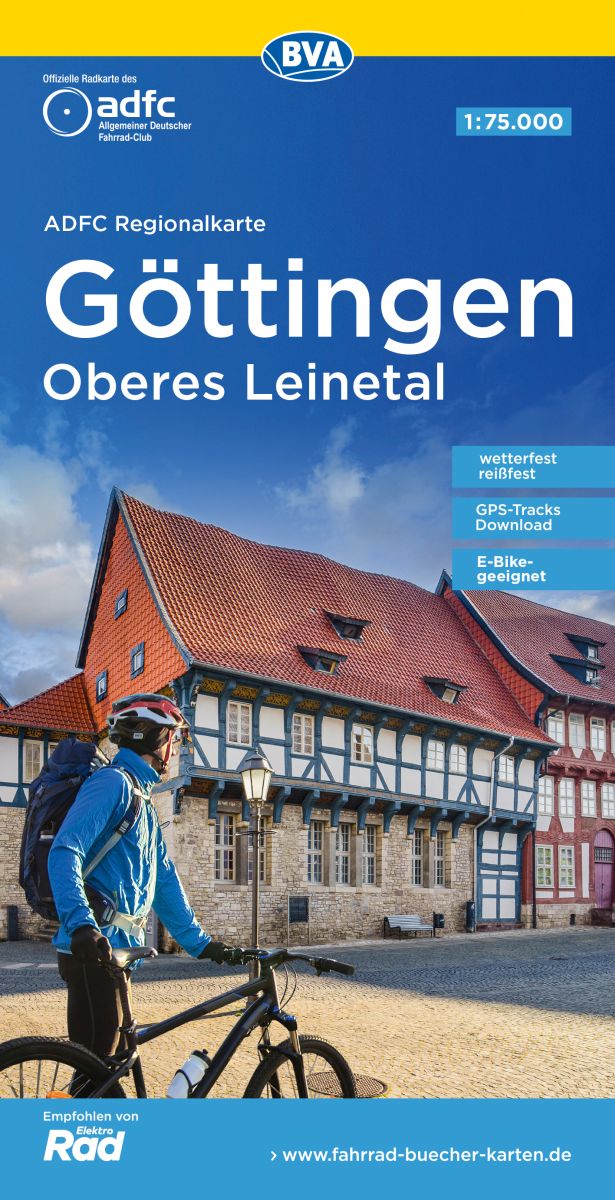 Fietskaart ADFC Regionalkarte Göttingen – Oberes Leinetal | BVA BikeMedia