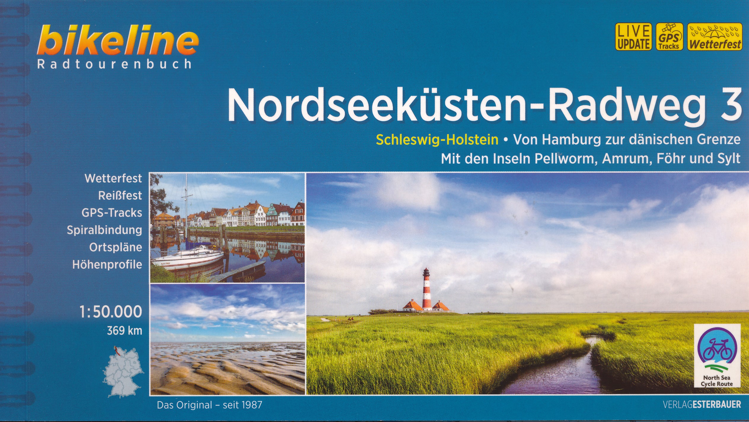 Online bestellen: Fietsgids Bikeline Nordseekusten radweg 3 NSCR Duitsland | Esterbauer