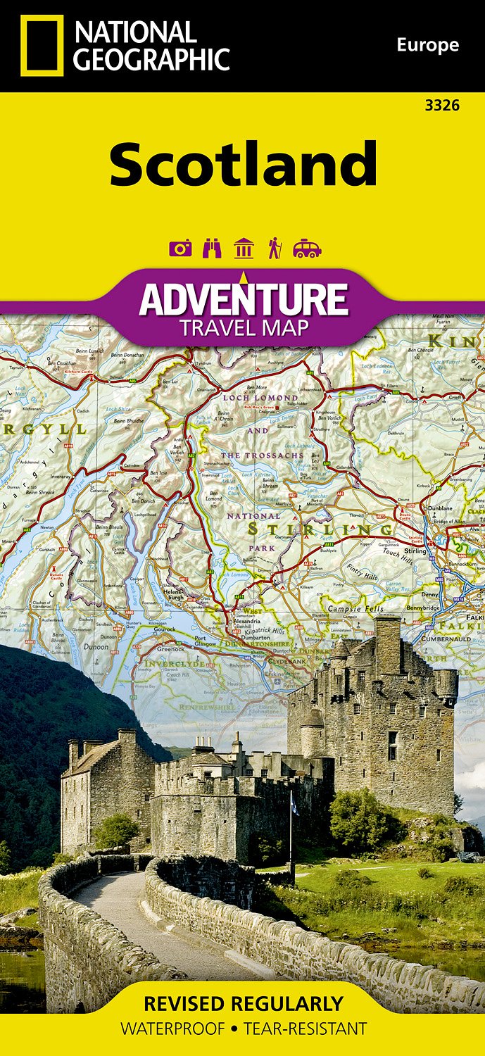 Online bestellen: Wegenkaart - landkaart 3326 Adventure Map Scotland - Schotland | National Geographic