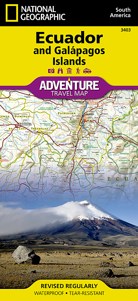Wegenkaart – landkaart 3403 Adventure Map Ecuador & Galapagos | National Geographic
