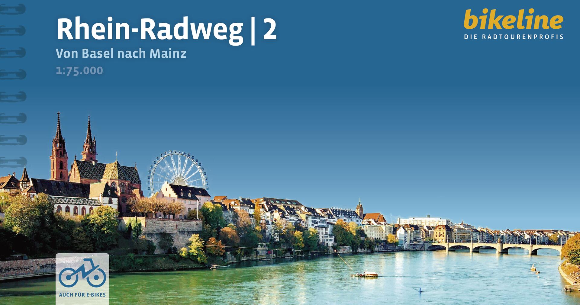 Online bestellen: Fietsgids Bikeline Rhein radweg 2 | Esterbauer
