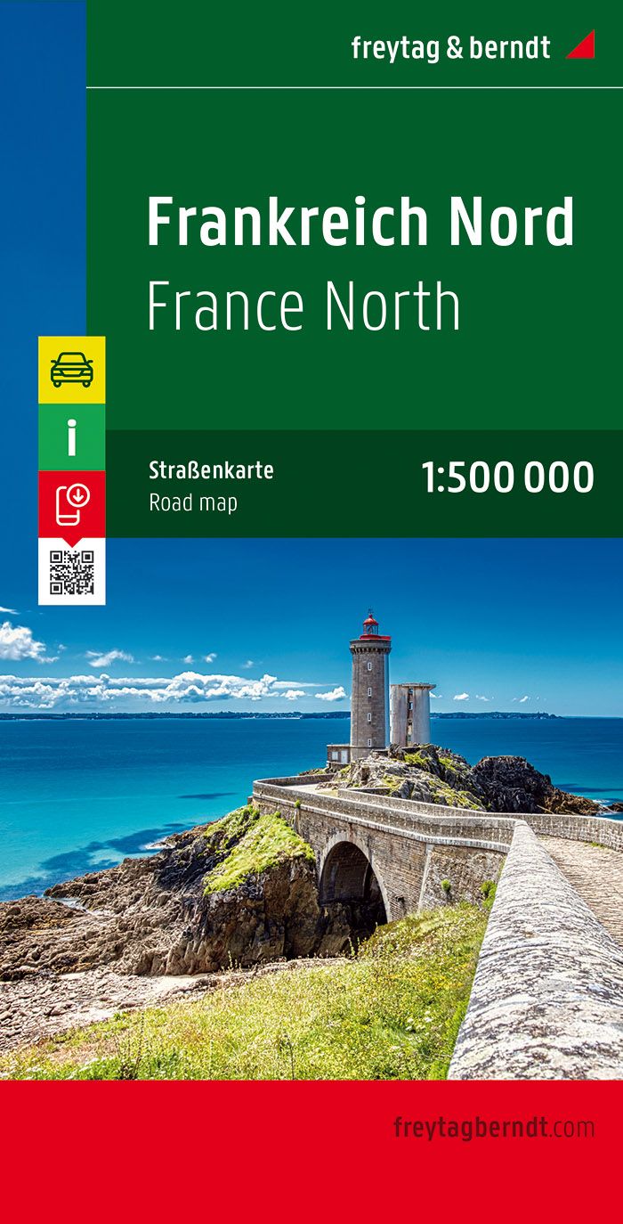 Online bestellen: Wegenkaart - landkaart Frankrijk noord - Frankreich Nord | Freytag & Berndt