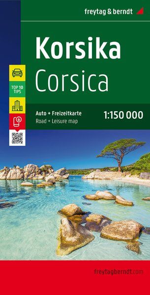 Online bestellen: Wegenkaart - landkaart Corsica - Korsika | Freytag & Berndt