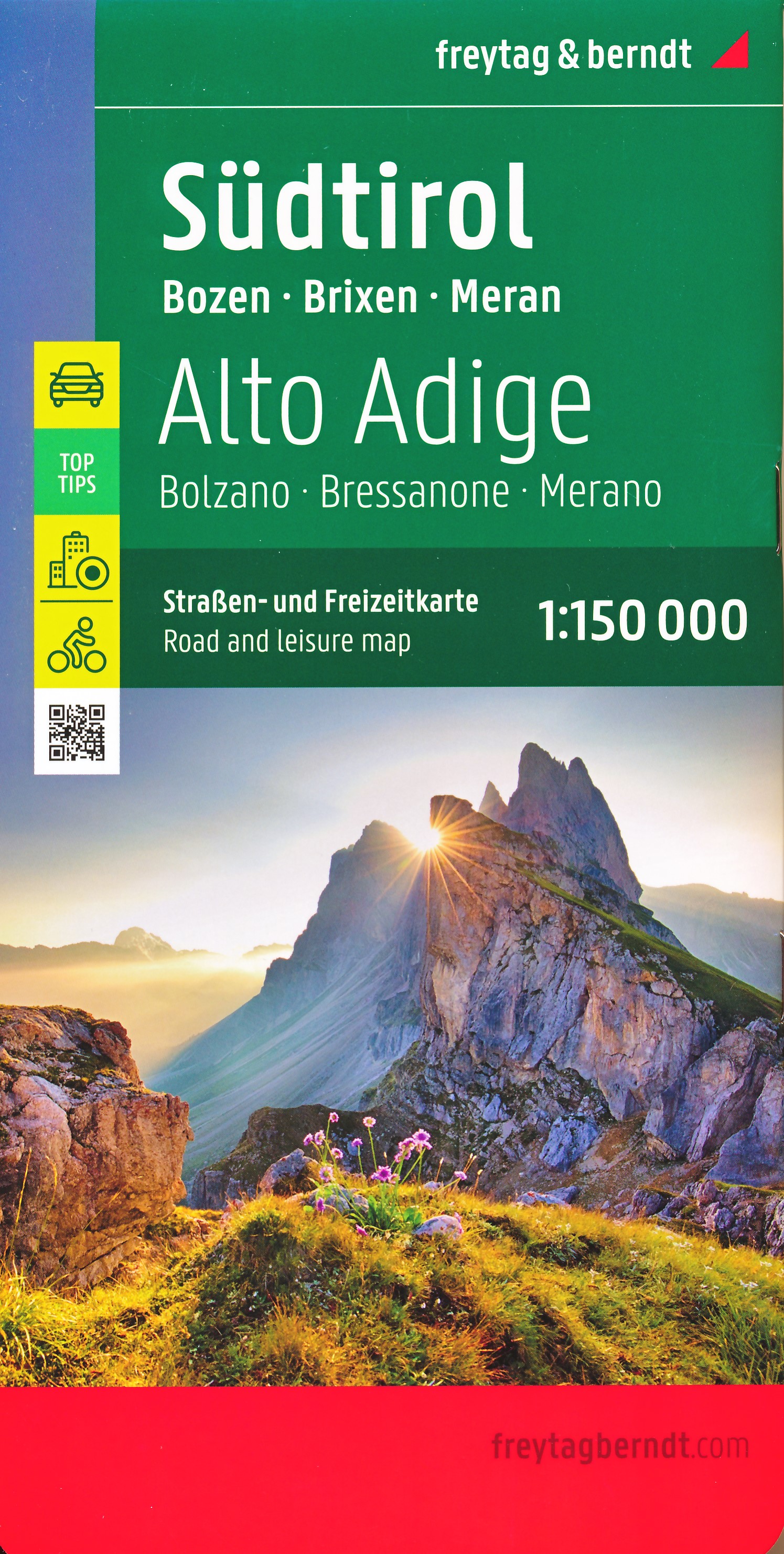 Online bestellen: Wegenkaart - landkaart 611 Südtirol - Alto Adige - Bolzano - Dolomieten | Freytag & Berndt