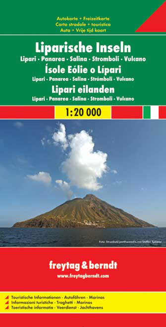 Online bestellen: Wandelkaart - Wegenkaart - landkaart Liparische eilanden | Freytag & Berndt