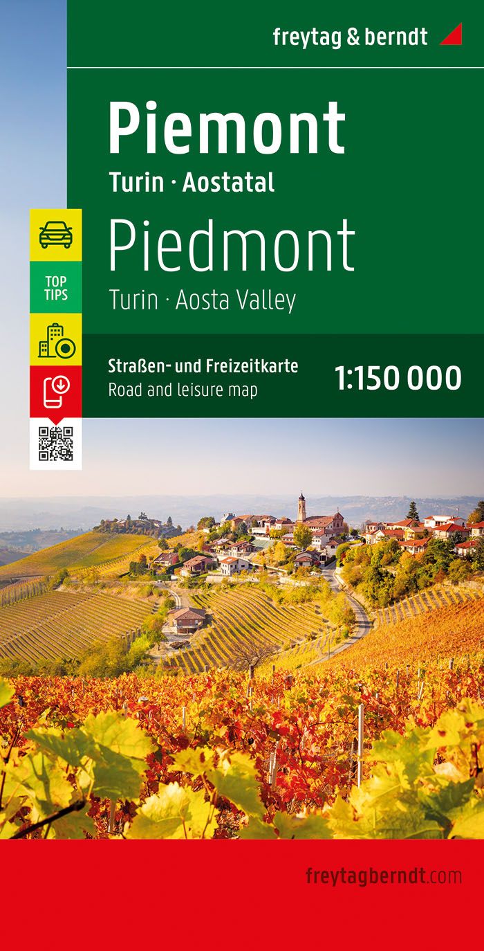 Online bestellen: Wegenkaart - landkaart 619 Piemont - Piemonte - Aosta - Turijn - Lago Maggiore | Freytag & Berndt