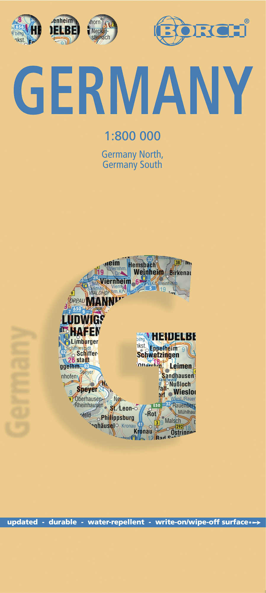 Wegenkaart – landkaart Duitsland | Borch