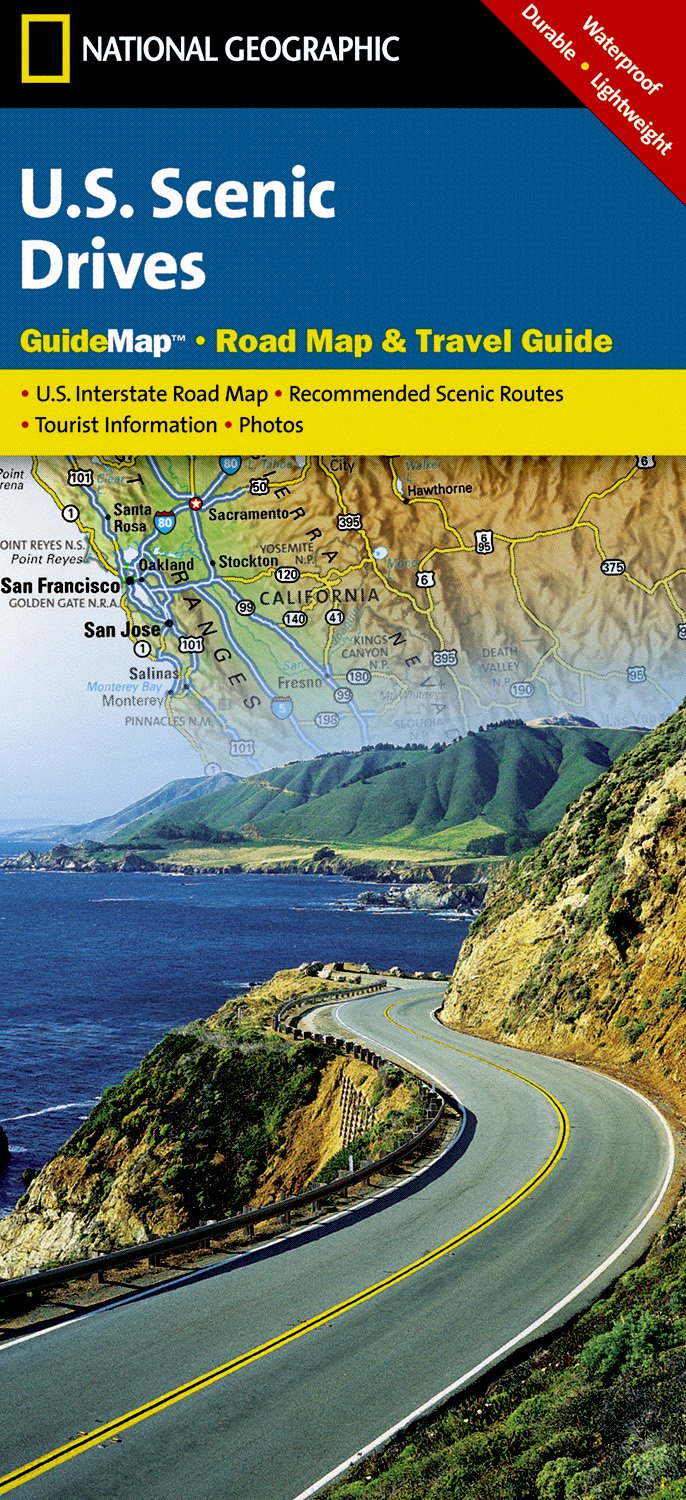 Online bestellen: Wegenkaart - landkaart Guide Map USA Scenic Drives | National Geographic