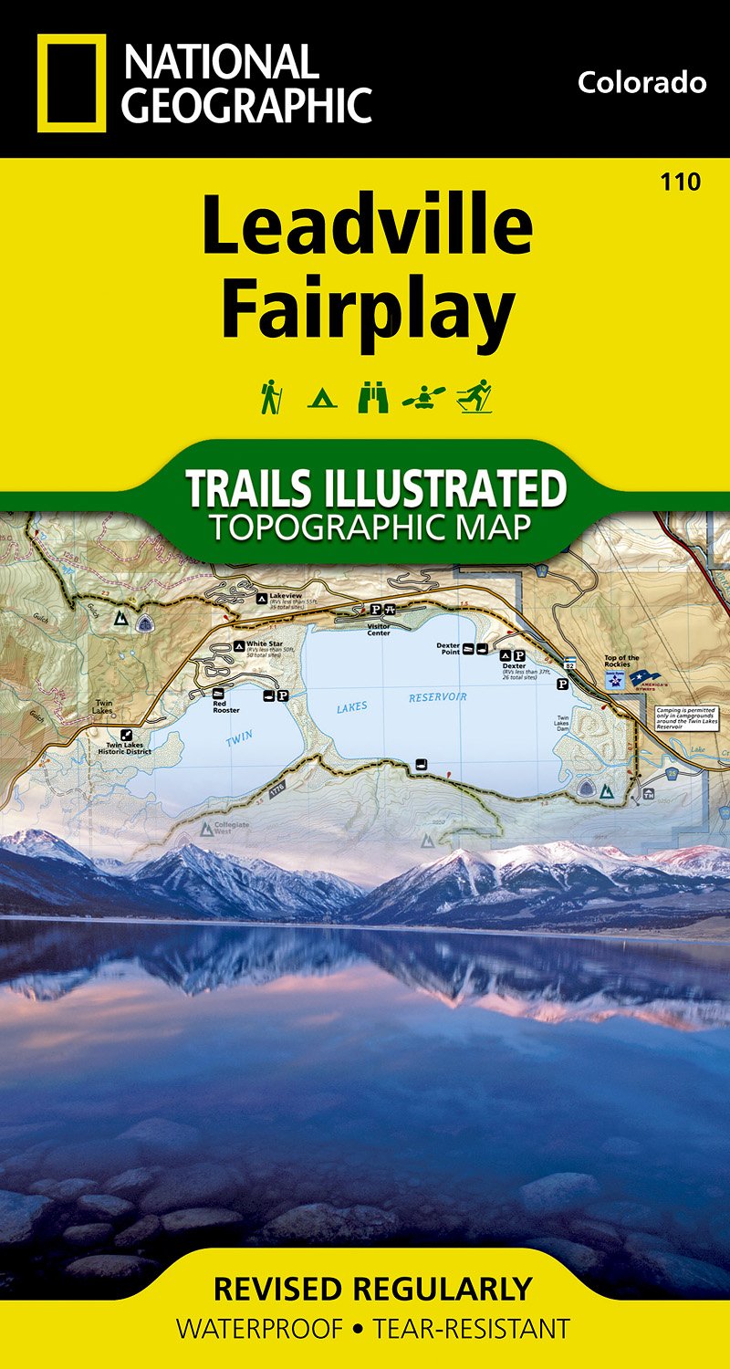 Online bestellen: Wandelkaart - Topografische kaart 110 Trails Illustrated Leadville Fairplay | National Geographic
