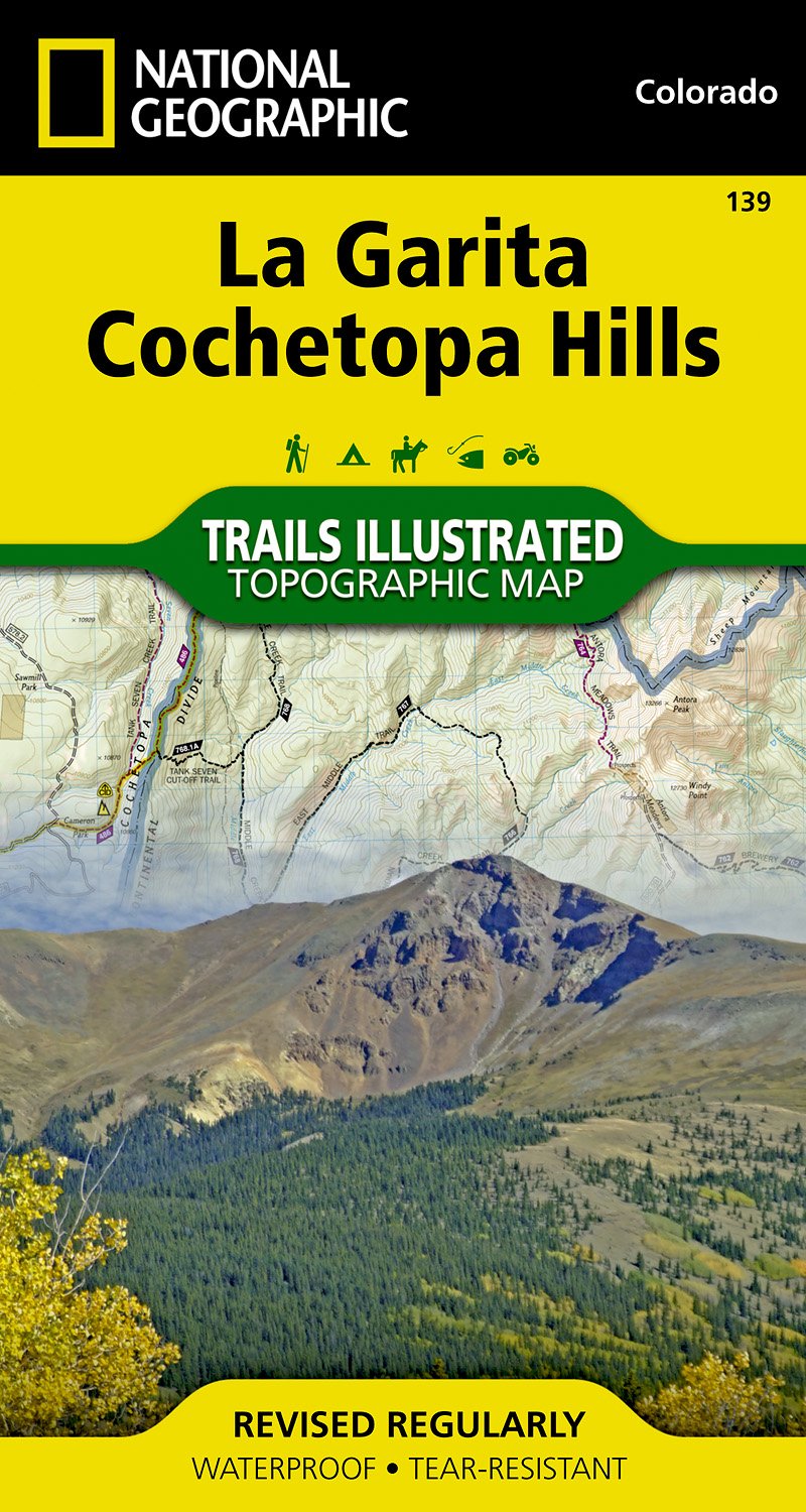 Online bestellen: Wandelkaart - Topografische kaart 139 Trails Illustrated La Garita, Cochetopa Hills | National Geographic