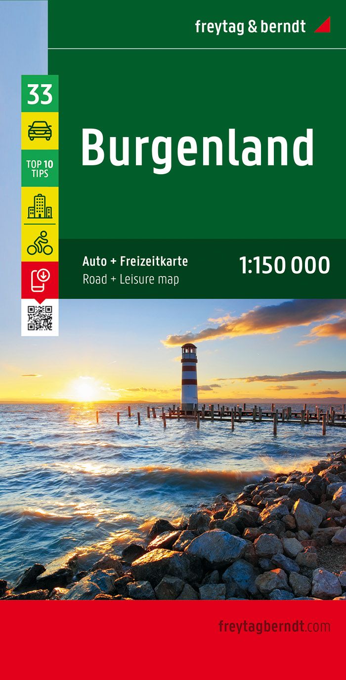 Online bestellen: Wegenkaart - landkaart 33 Burgenland - Oostenrijk | Freytag & Berndt