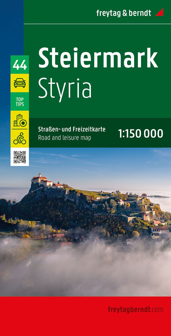 Wegenkaart – landkaart 44 Steiermark – Oostenrijk | Freytag & Berndt