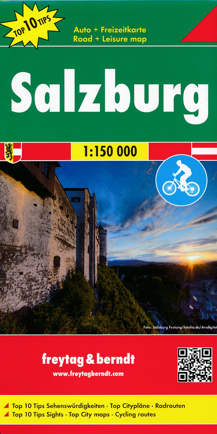 Online bestellen: Wegenkaart - landkaart Salzburg - Salzburgerland | Freytag & Berndt