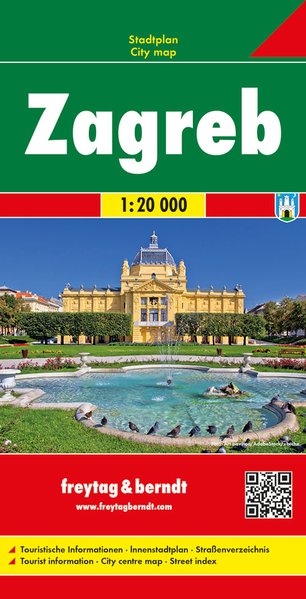 Online bestellen: Stadsplattegrond Zagreb | Freytag & Berndt