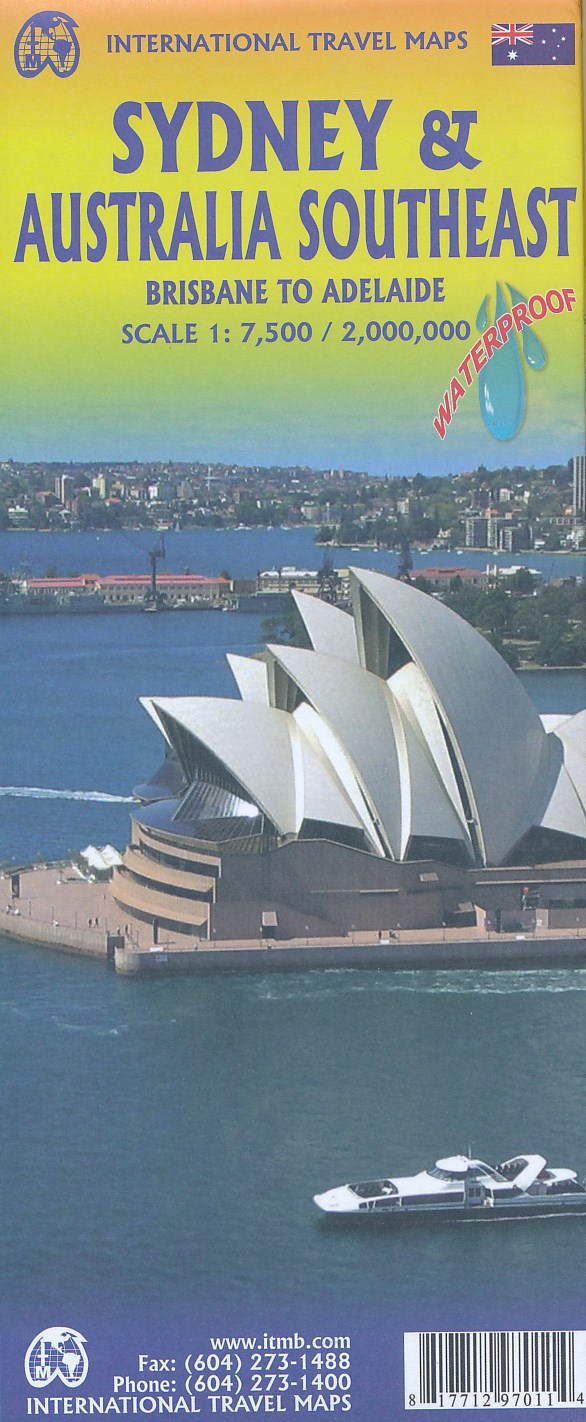 Online bestellen: Wegenkaart - landkaart Sydney & Australia Southeast | ITMB
