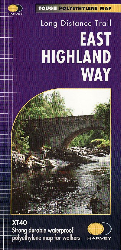Wandelkaart East Highland Way | Harvey Maps de zwerver