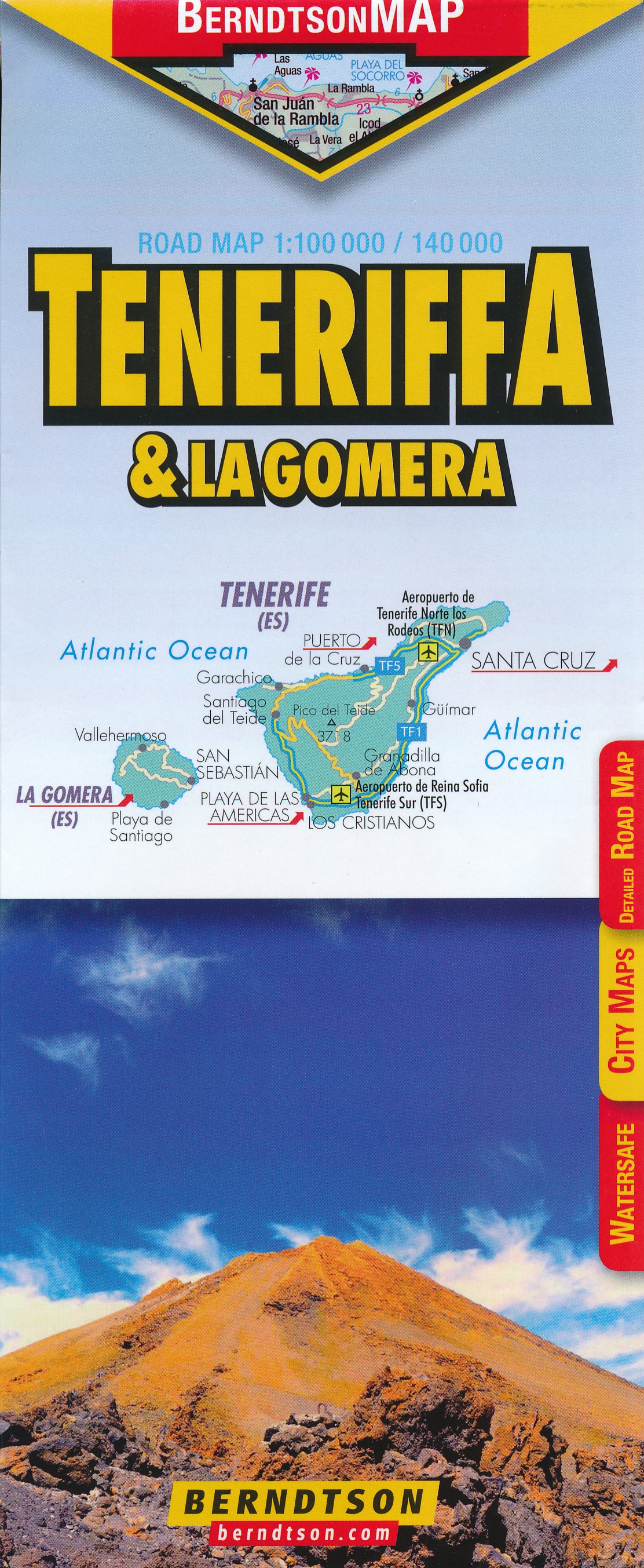Online bestellen: Wegenkaart - landkaart Tenerife - La Gomera | Berndtson