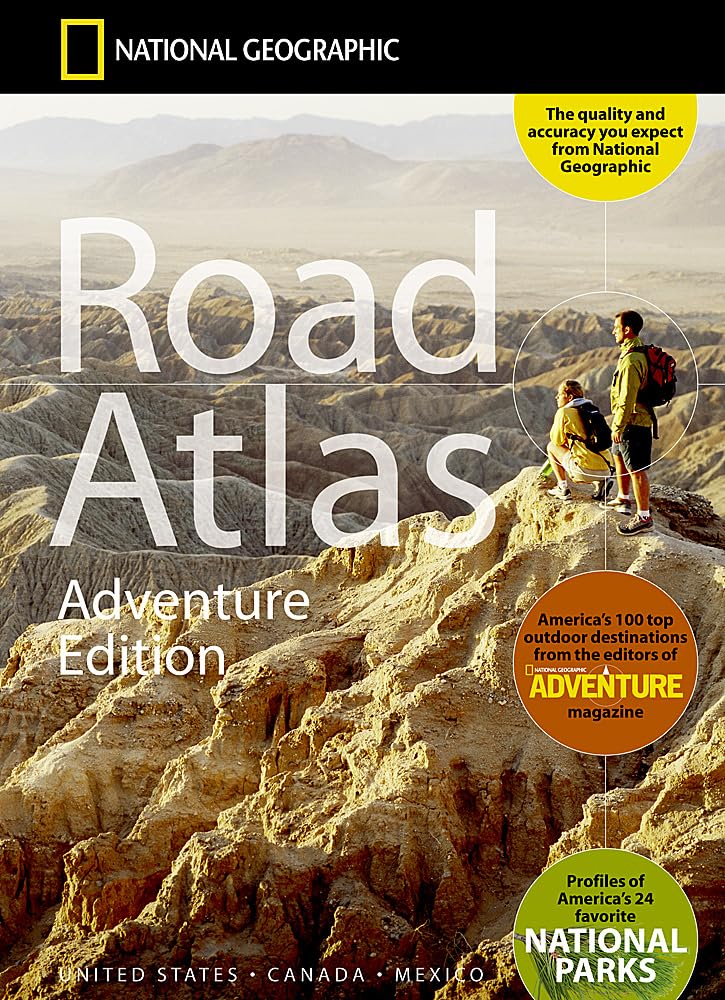 Online bestellen: Wegenatlas Adventure Edition USA - Amerika - Canada - Mexico - Puerto Rico | A3-Formaat | Ringband | National Geographic
