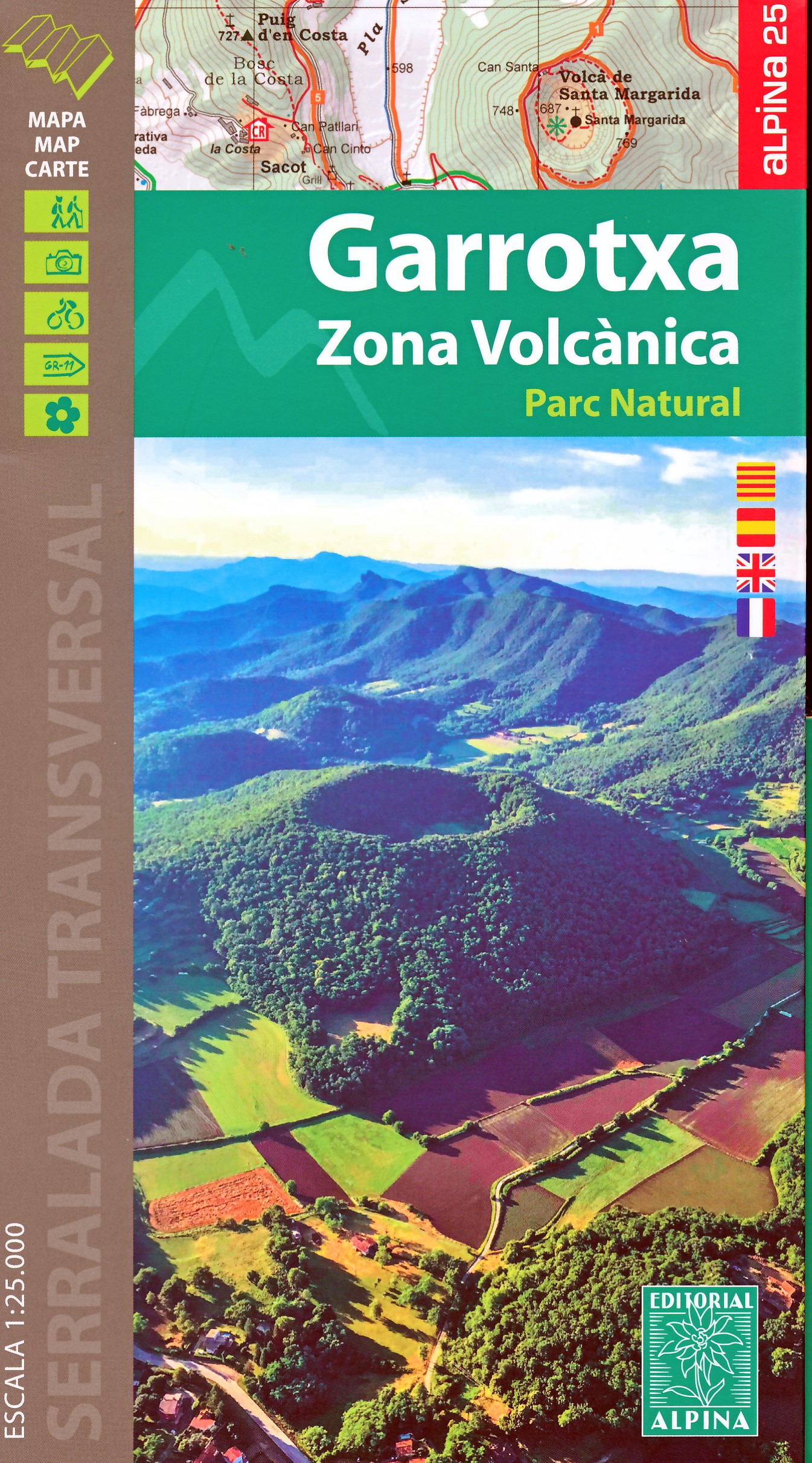 Online bestellen: Wandelkaart 49 Garrotxa, zona volcanica | Editorial Alpina